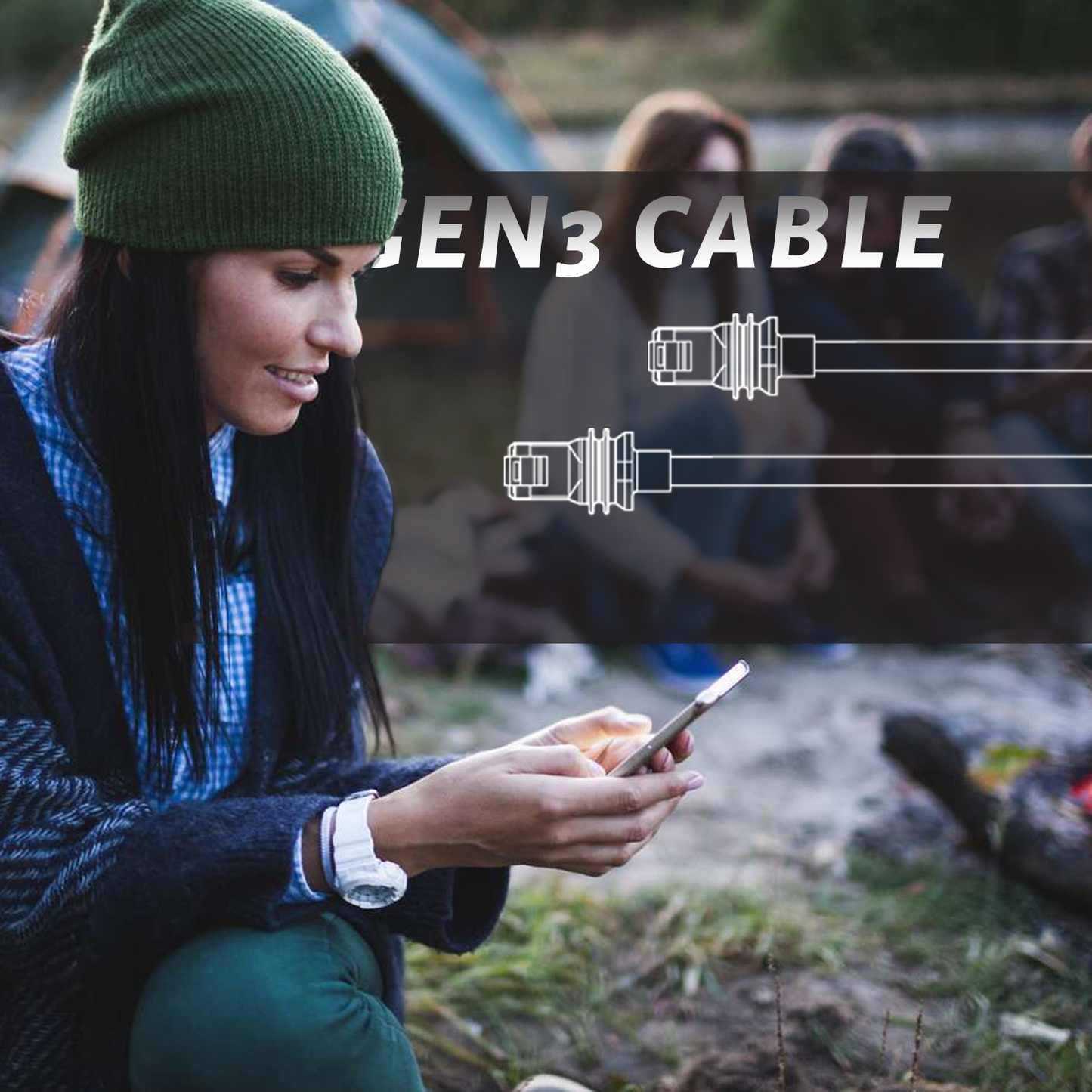 Starlink Gen3 Cable 100ft for Starlink V3 Connection