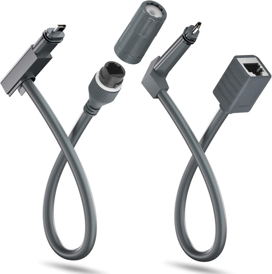 Zinweyton Starlink Cable Adapter SPX Plug to RJ45 Adapters, Easy Install Waterproof Starlink Cable RJ45 Female Connectors for Starlink Gen 2 (Pair for Dish and Router)