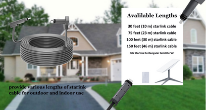 Starlink Cable 30ft for Starlink V2 Connection